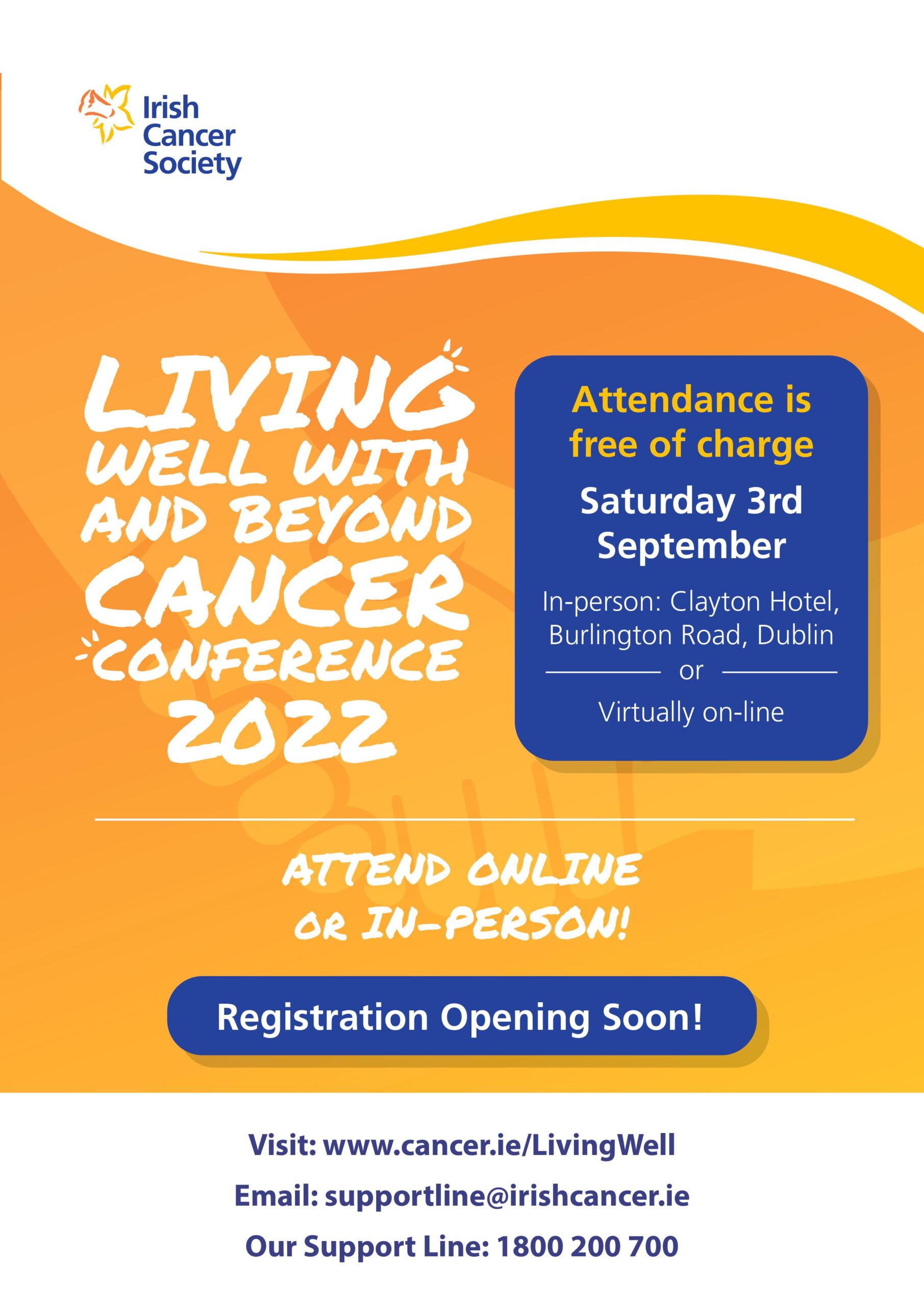 Irish Cancer Society Living Well With And Beyond Cancer Conference 2022 Hope Cancer Support Centre